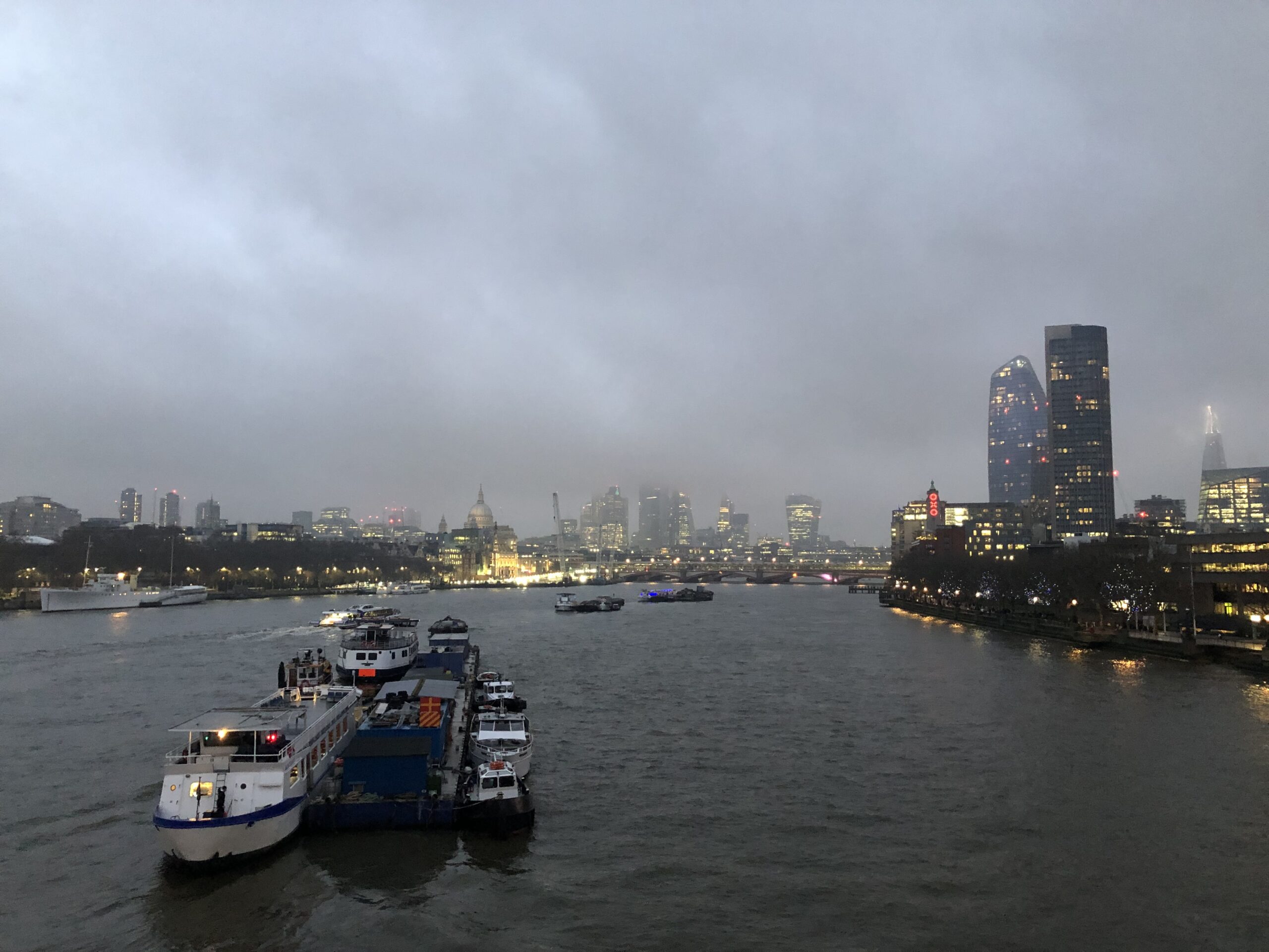 View of the Thames for a London wedding celebrant
