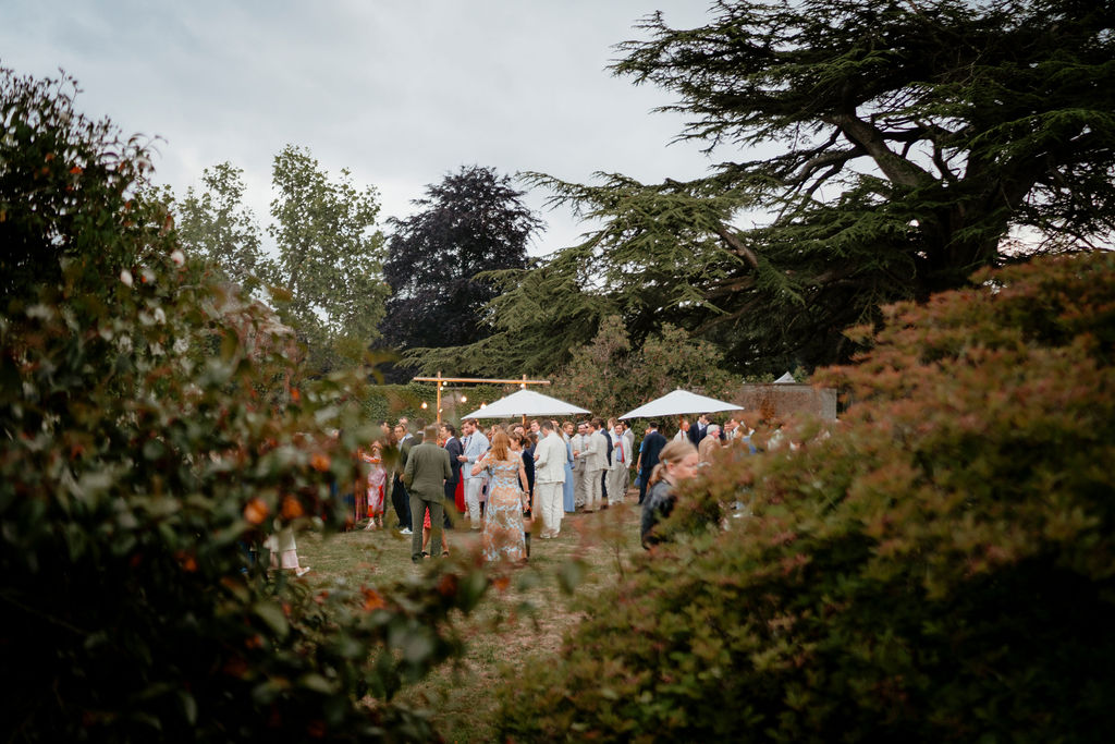 A wedding at home in the family garden